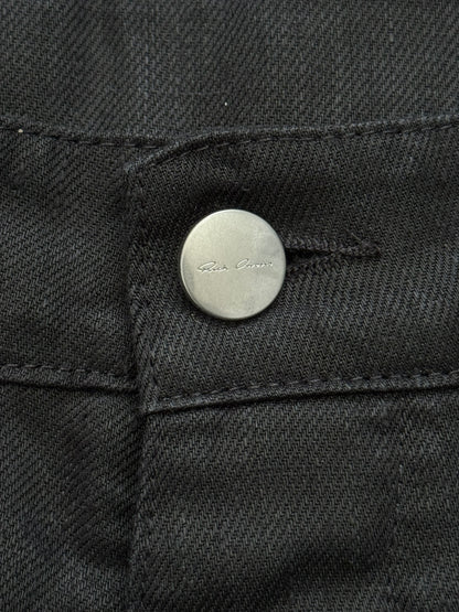 SS25 Rick Owens Mainline "Hollywood" Geth Cuttoff Linen Shorts