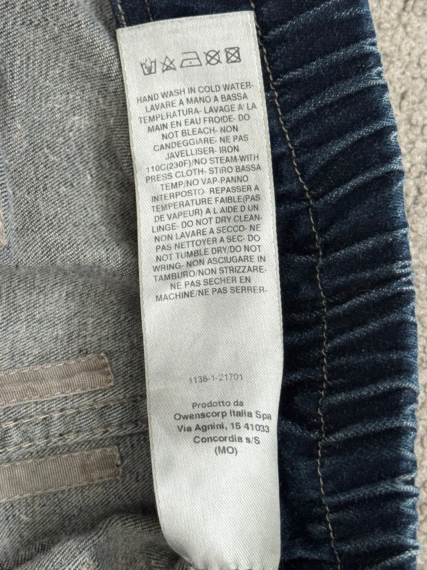 SS23 Rick Owens DRKSHDW Mineral Pearl Aircut Denim Jeans