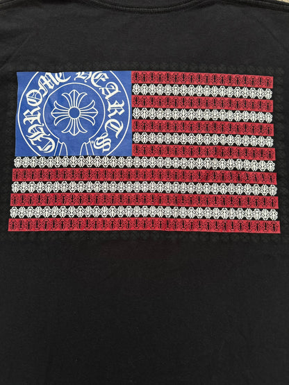 Chrome Hearts Vine Dagger USA Flag Pocket T Shirt