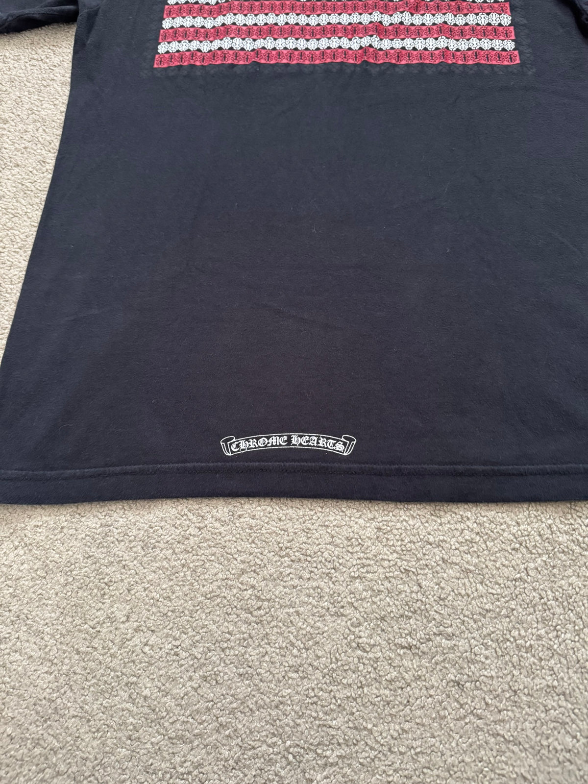 Chrome Hearts Vine Dagger USA Flag Pocket T Shirt