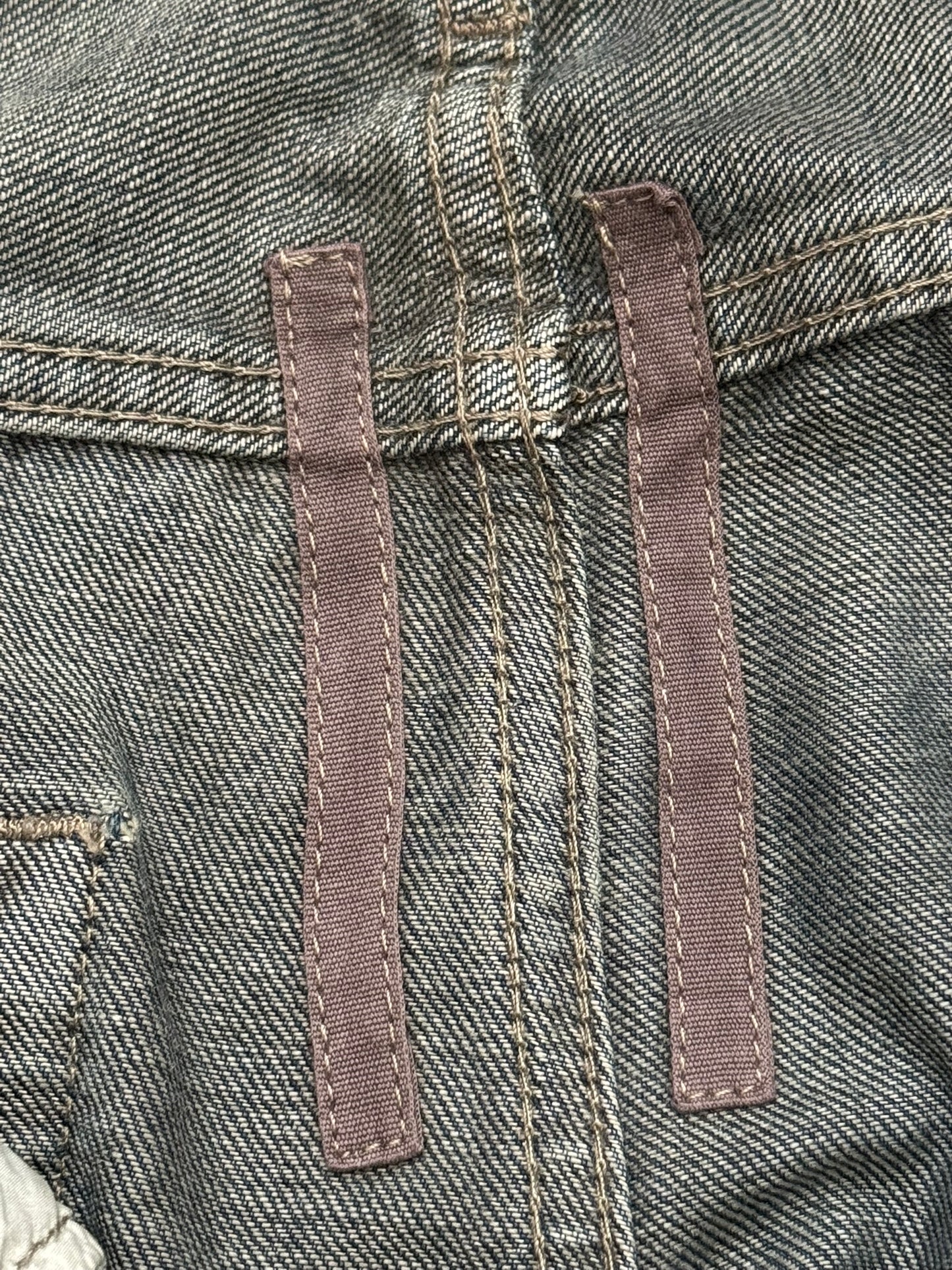 SS15 Rick Owens DRKSHDW Hustler Blue Detroit Cut Denim Jeans