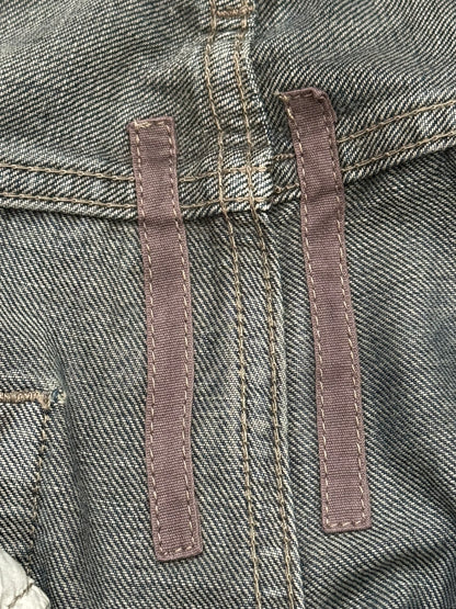 SS15 Rick Owens DRKSHDW Hustler Blue Detroit Cut Denim Jeans