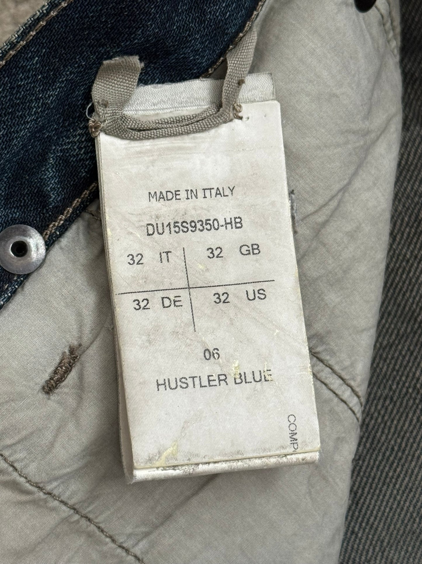 SS15 Rick Owens DRKSHDW Hustler Blue Detroit Cut Denim Jeans