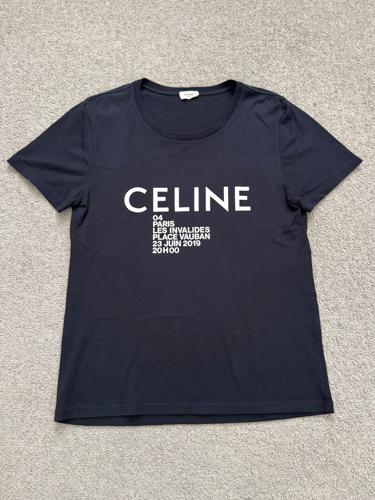 SS20 Celine by Hedi Slimane "Les Invaldies Place Vauban" T Shirt