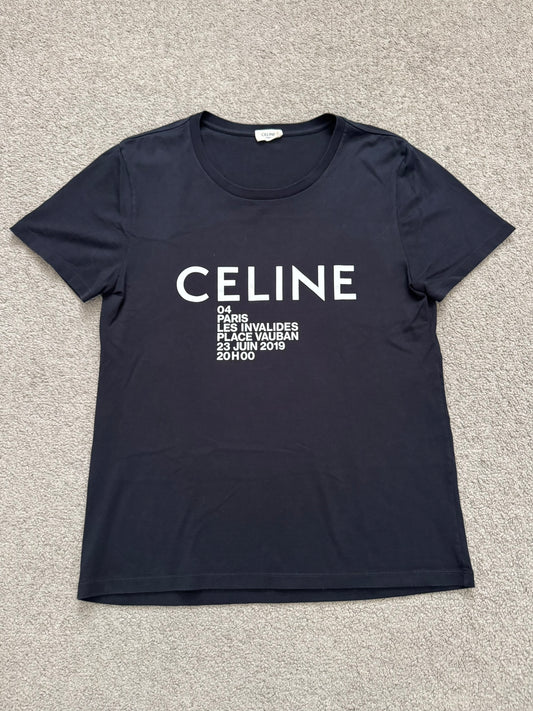 SS20 Celine by Hedi Slimane "Les Invaldies Place Vauban" T Shirt