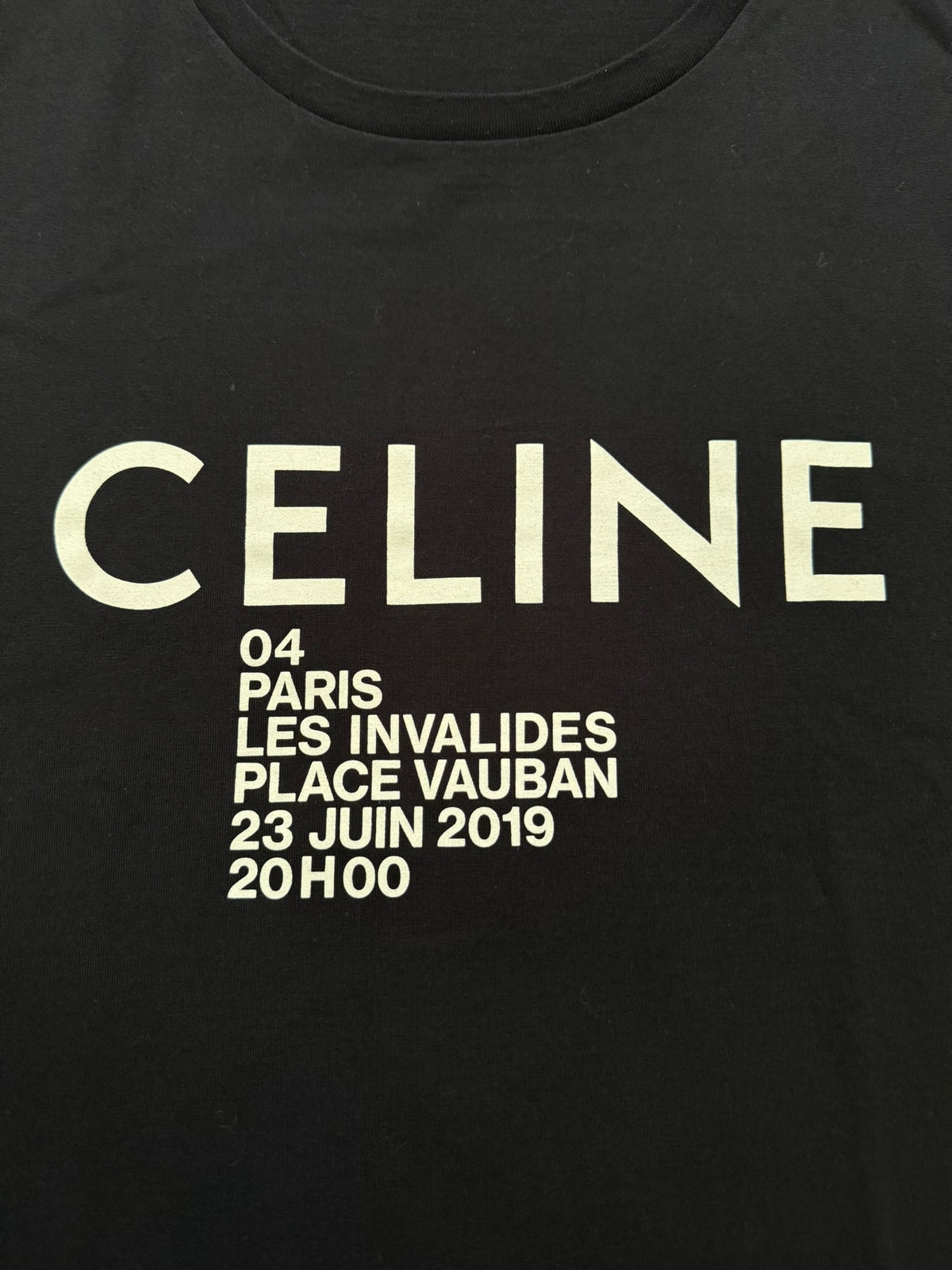 SS20 Celine by Hedi Slimane "Les Invaldies Place Vauban" T Shirt