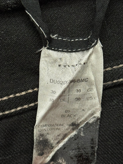 FW24 Rick Owens DRKSHDW Megacrust Foil Wax Detroit Denim Jeans