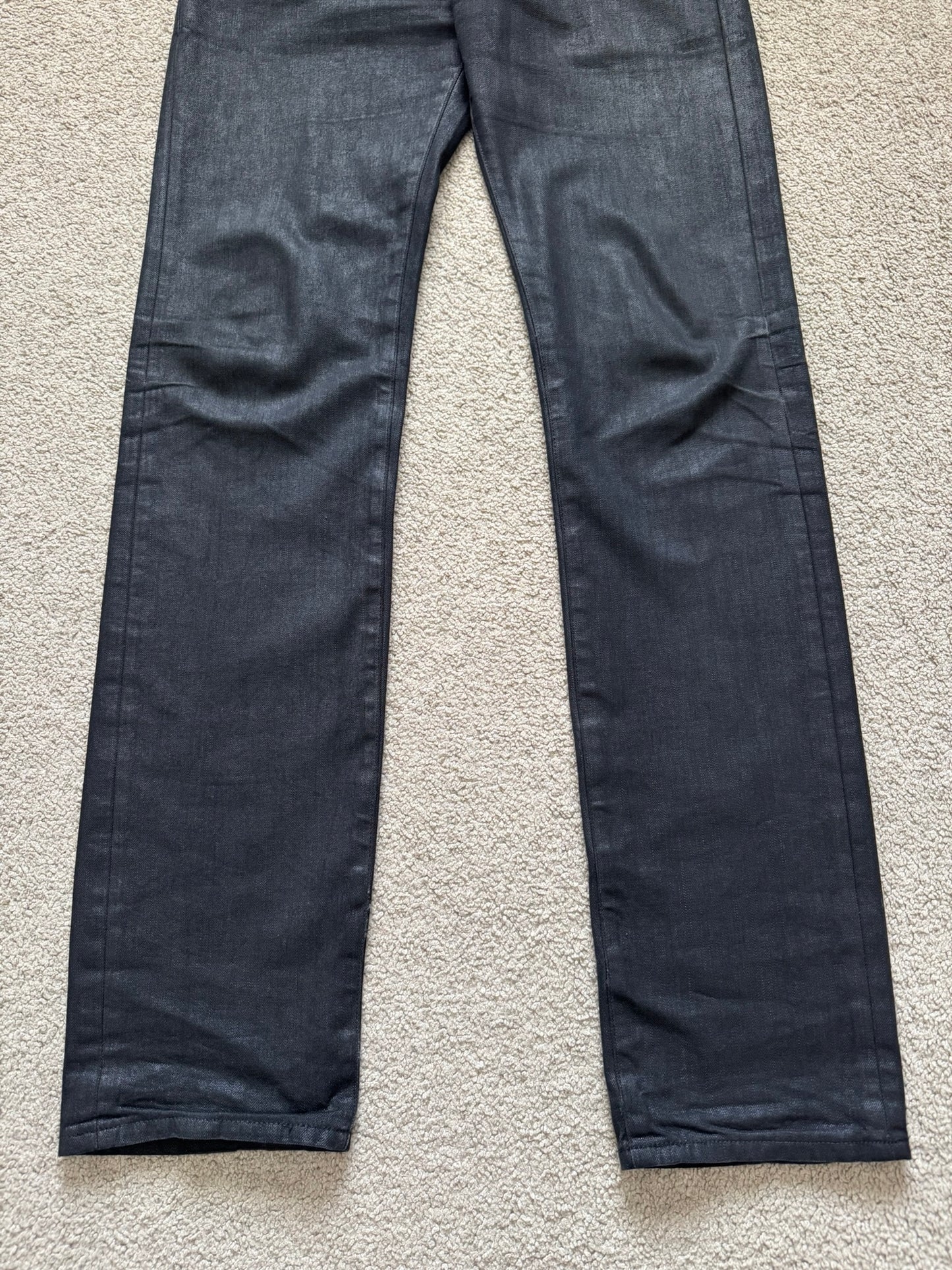 AW07 Dior Homme "Navigate" MIJ Clawmark Waxed Denim Jeans