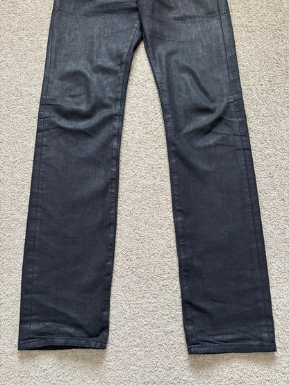 AW07 Dior Homme "Navigate" MIJ Clawmark Waxed Denim Jeans