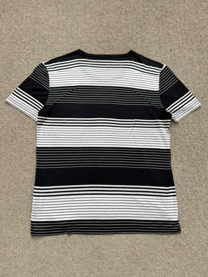 SS05 Dior Homme by Hedi Slimane Block Striped Pocket T Shirt