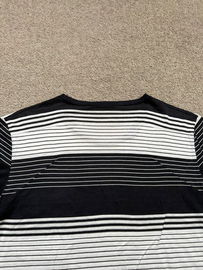 SS05 Dior Homme by Hedi Slimane Block Striped Pocket T Shirt