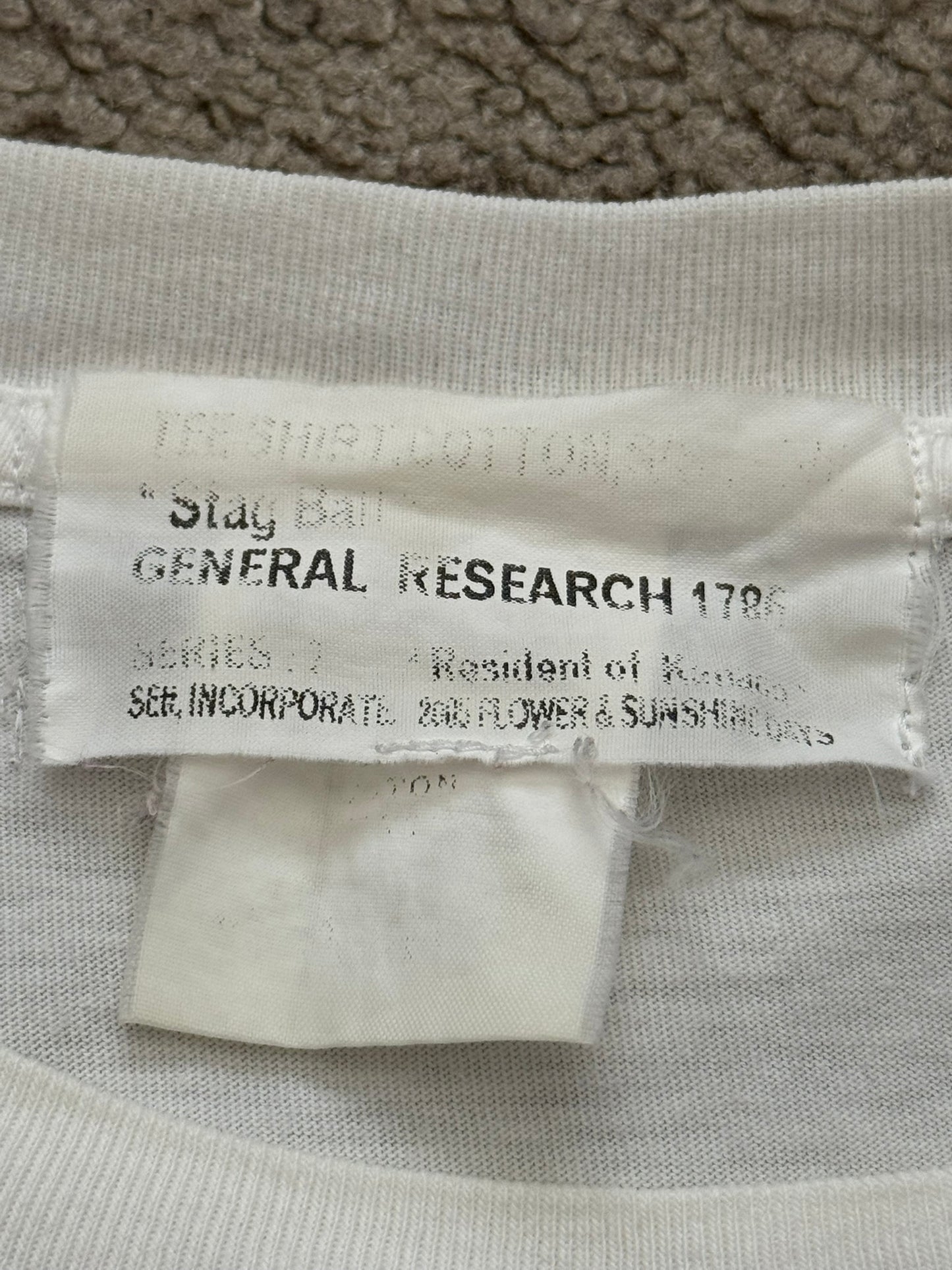 SS05 General Research "Stag Ball" Graphic T Shirt