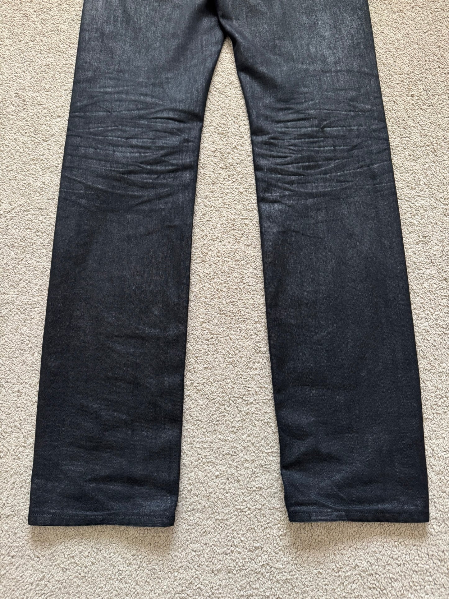 AW07 Dior Homme "Navigate" MIJ Clawmark Waxed Denim Jeans