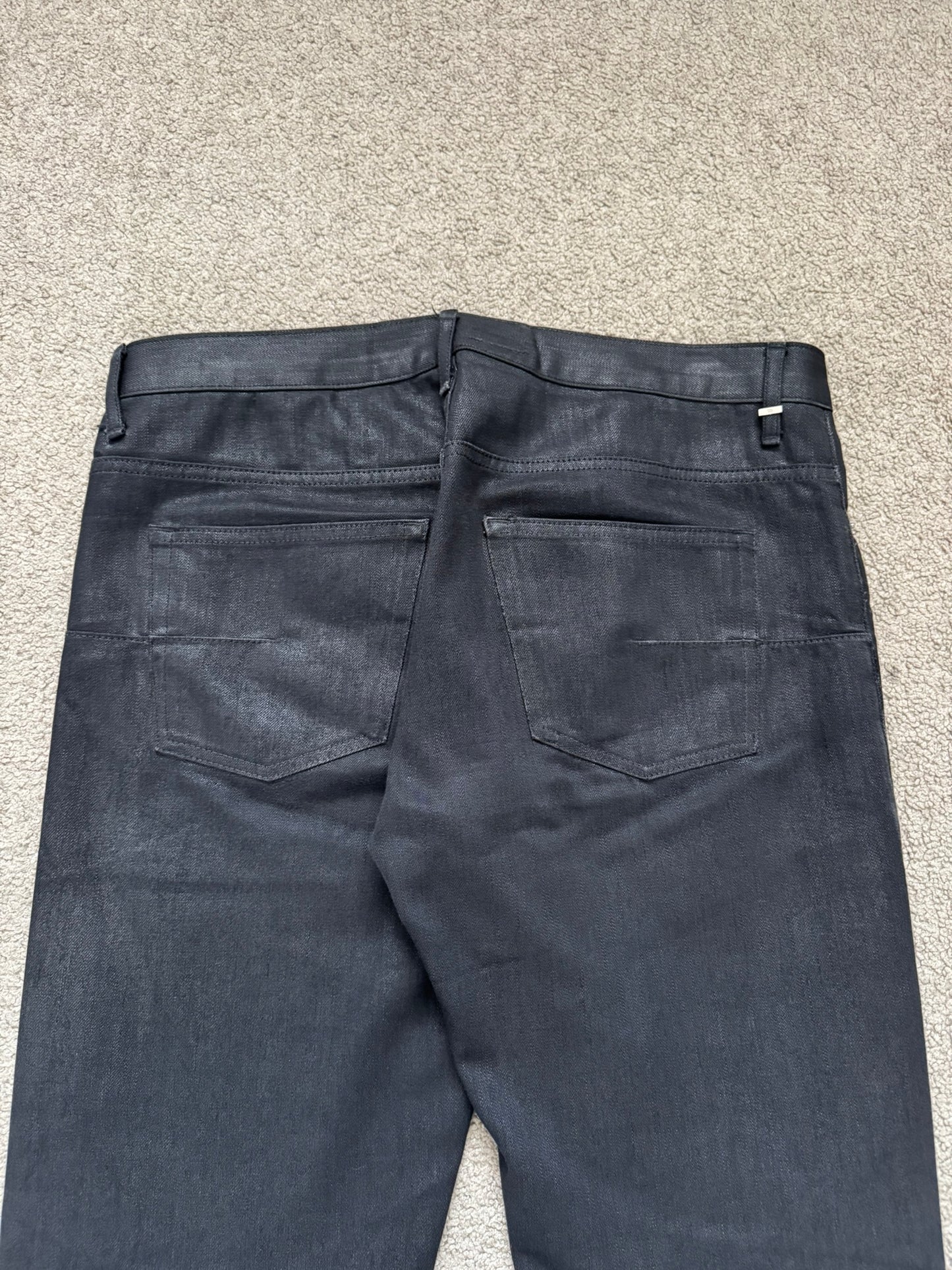 AW07 Dior Homme "Navigate" MIJ Clawmark Waxed Denim Jeans