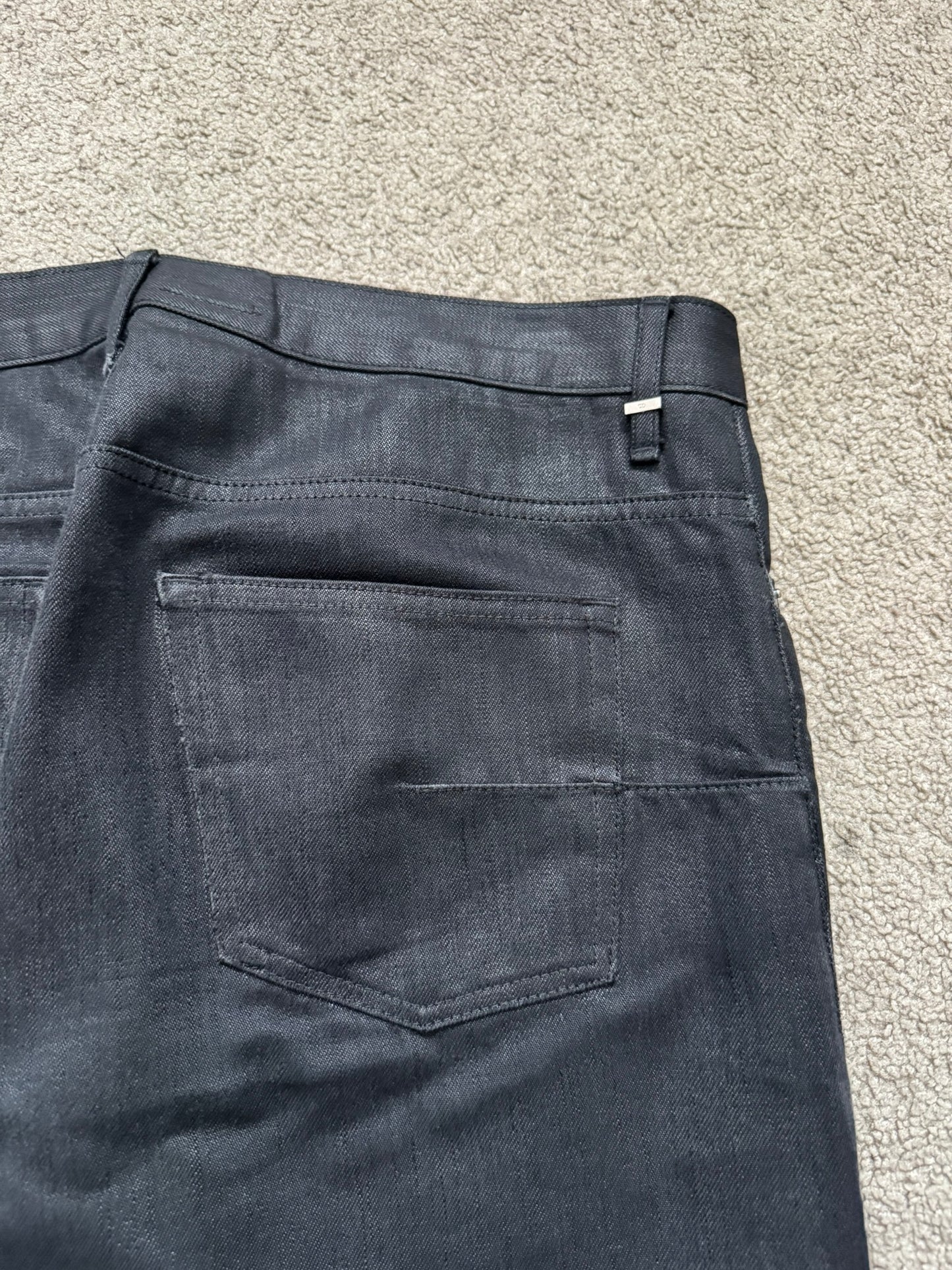 AW07 Dior Homme "Navigate" MIJ Clawmark Waxed Denim Jeans