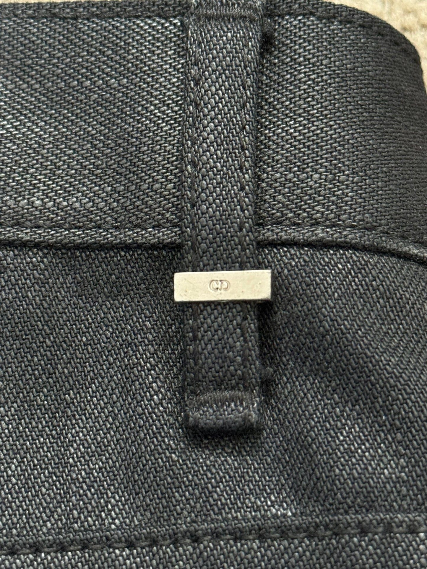 AW07 Dior Homme "Navigate" MIJ Clawmark Waxed Denim Jeans