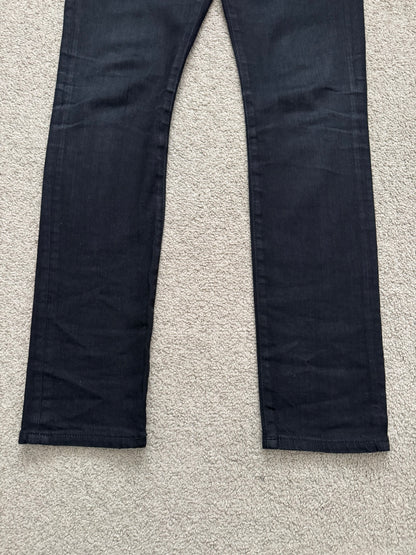 FW15 Saint Laurent by Hedi Slimane 5 Zip Biker D02 Denim Jeans
