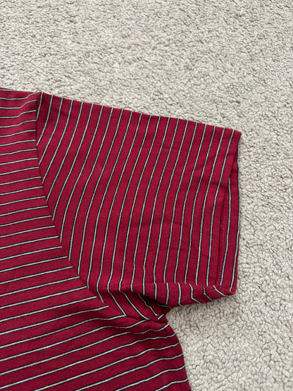 New FW19 Saint Laurent Star Logo Striped T Shirt