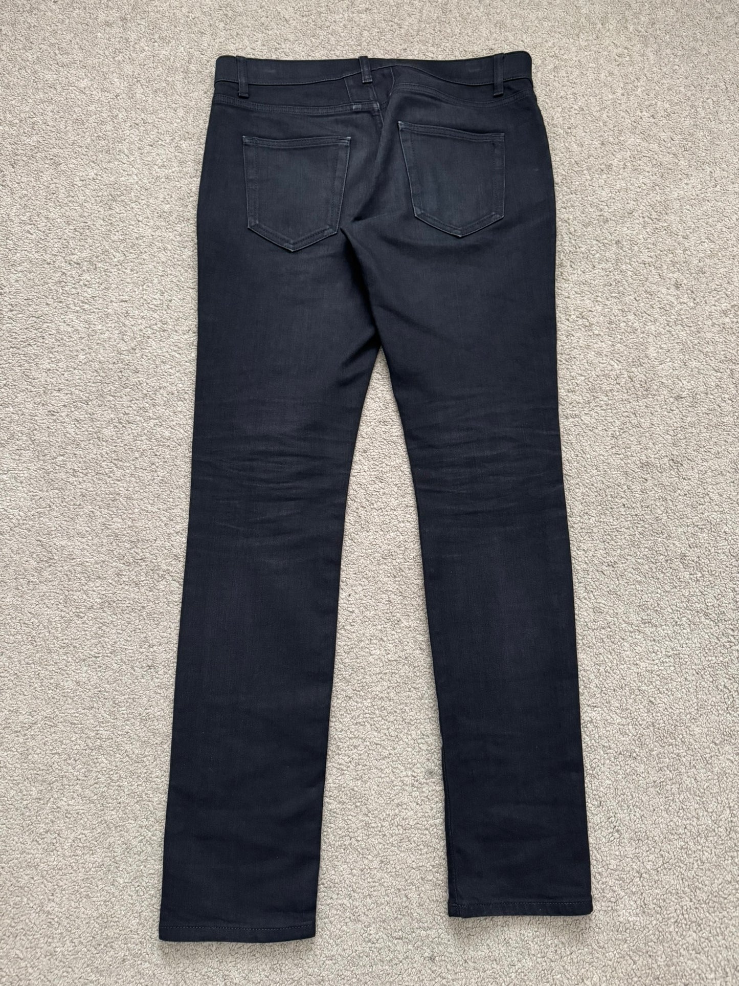 FW15 Saint Laurent by Hedi Slimane 5 Zip Biker D02 Denim Jeans