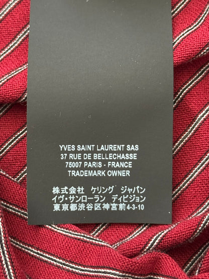 New FW19 Saint Laurent Star Logo Striped T Shirt