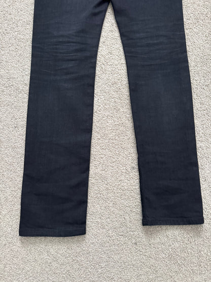 FW15 Saint Laurent by Hedi Slimane 5 Zip Biker D02 Denim Jeans