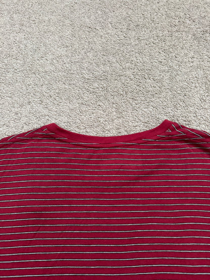 New FW19 Saint Laurent Star Logo Striped T Shirt