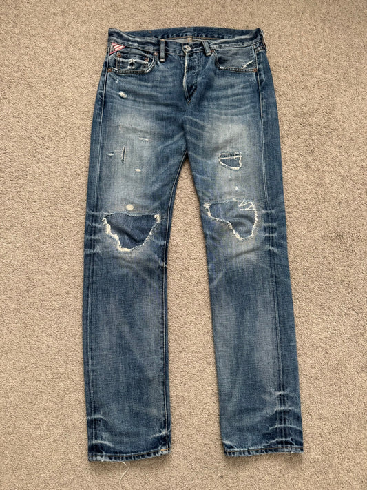 FW14 Denim & Supply Ralph Lauren Faded Distressed Denim Jeans