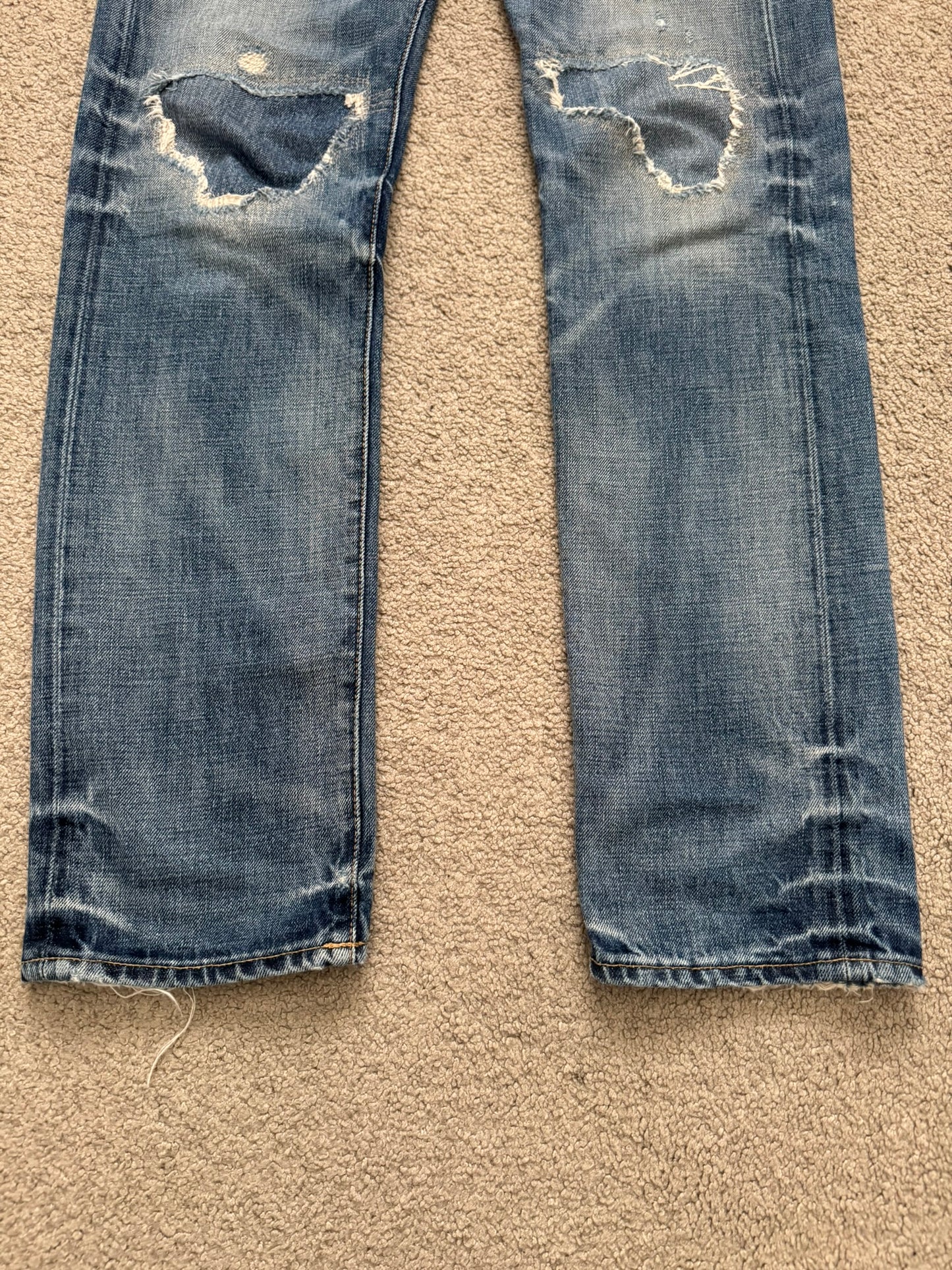 FW14 Denim & Supply Ralph Lauren Faded Distressed Denim Jeans