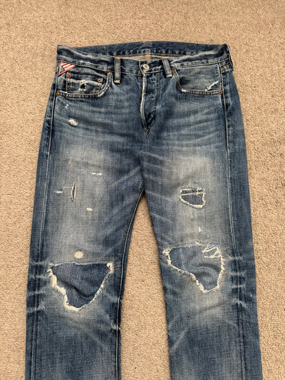 FW14 Denim & Supply Ralph Lauren Faded Distressed Denim Jeans