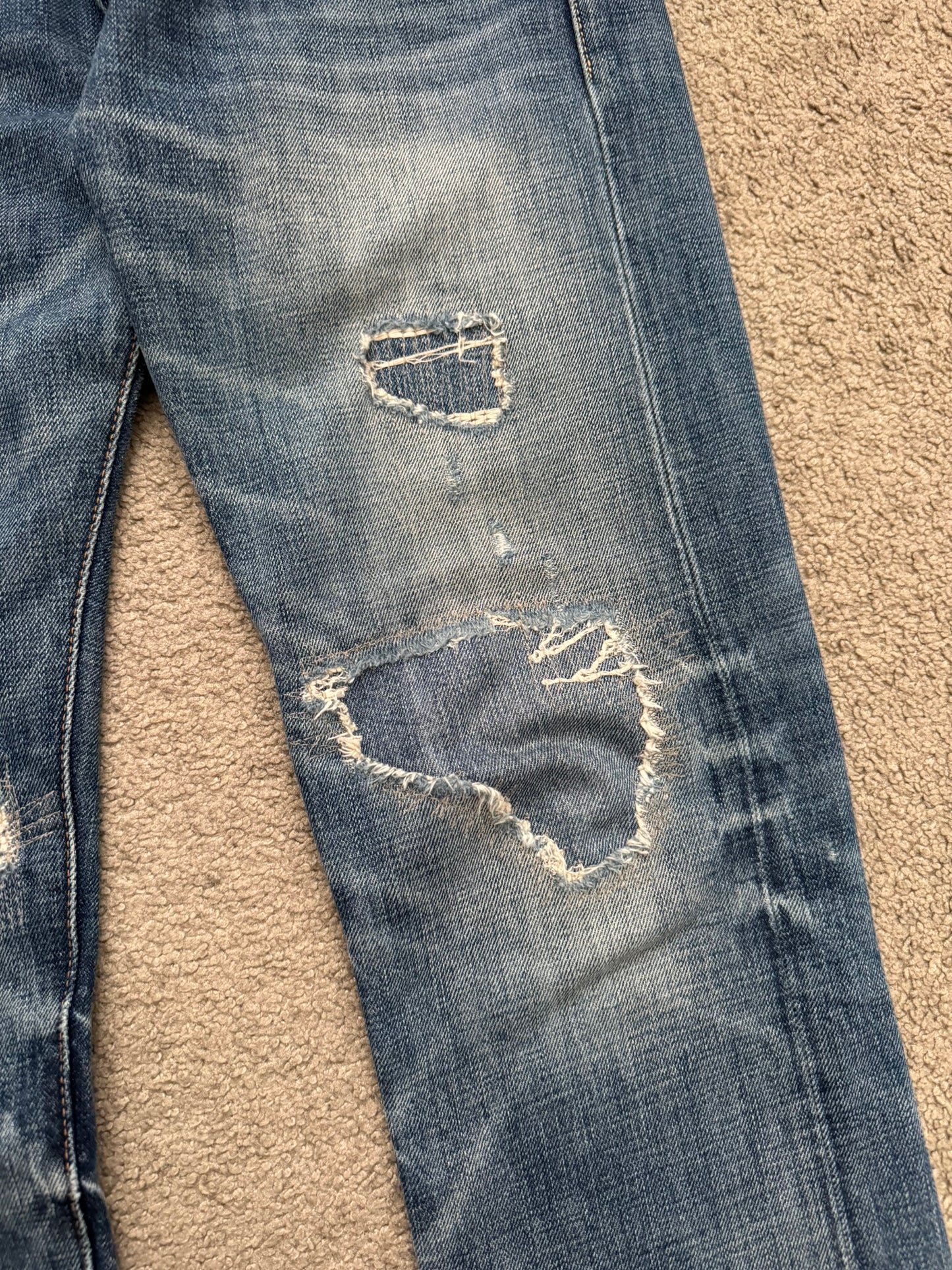 FW14 Denim & Supply Ralph Lauren Faded Distressed Denim Jeans