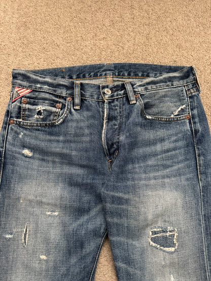 FW14 Denim & Supply Ralph Lauren Faded Distressed Denim Jeans