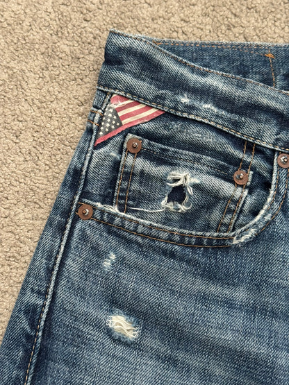 FW14 Denim & Supply Ralph Lauren Faded Distressed Denim Jeans