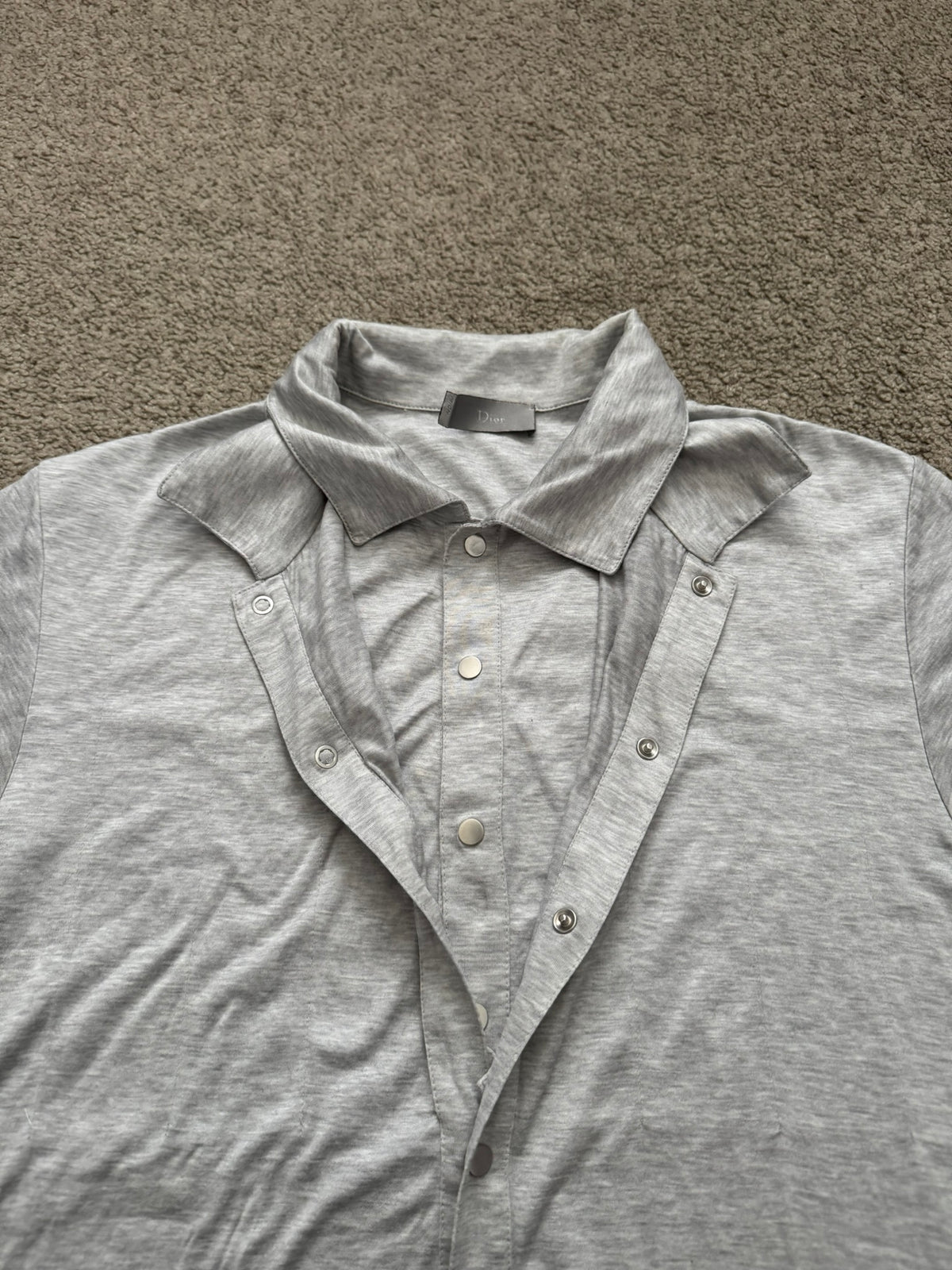 SS10 Dior Homme by Kris Van Assche Double Layered Polo Shirt