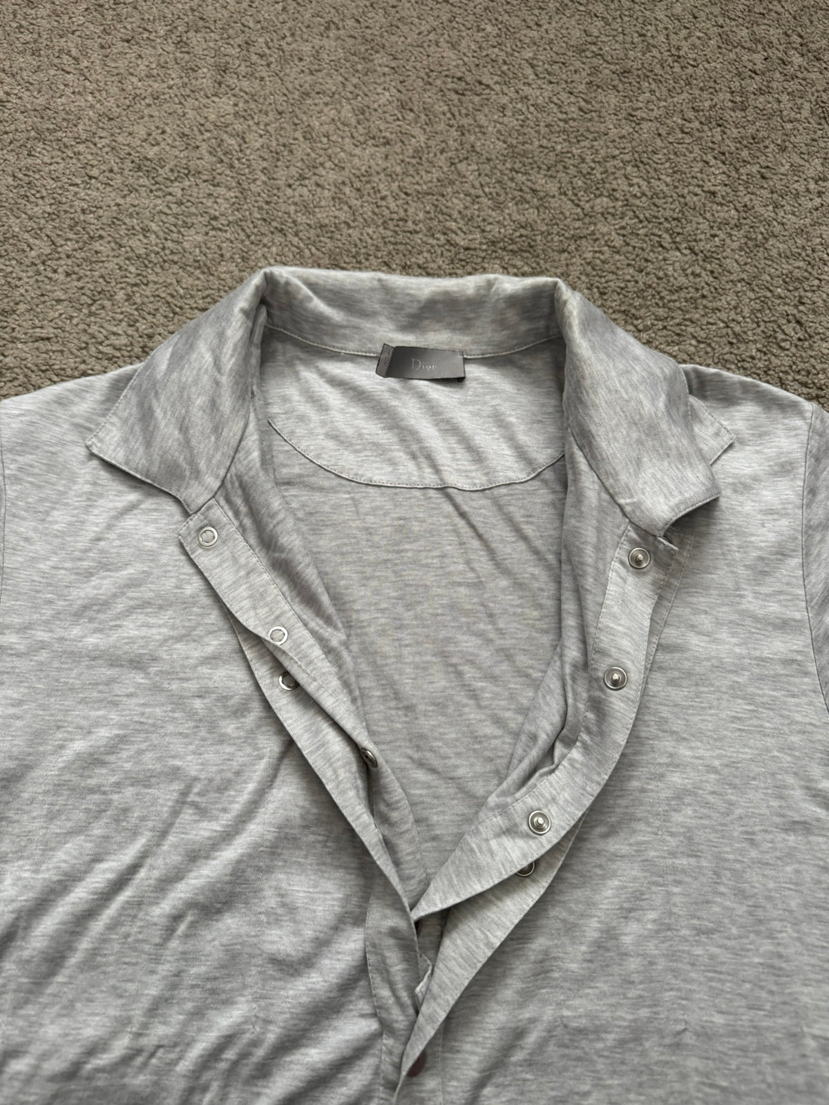 SS10 Dior Homme by Kris Van Assche Double Layered Polo Shirt