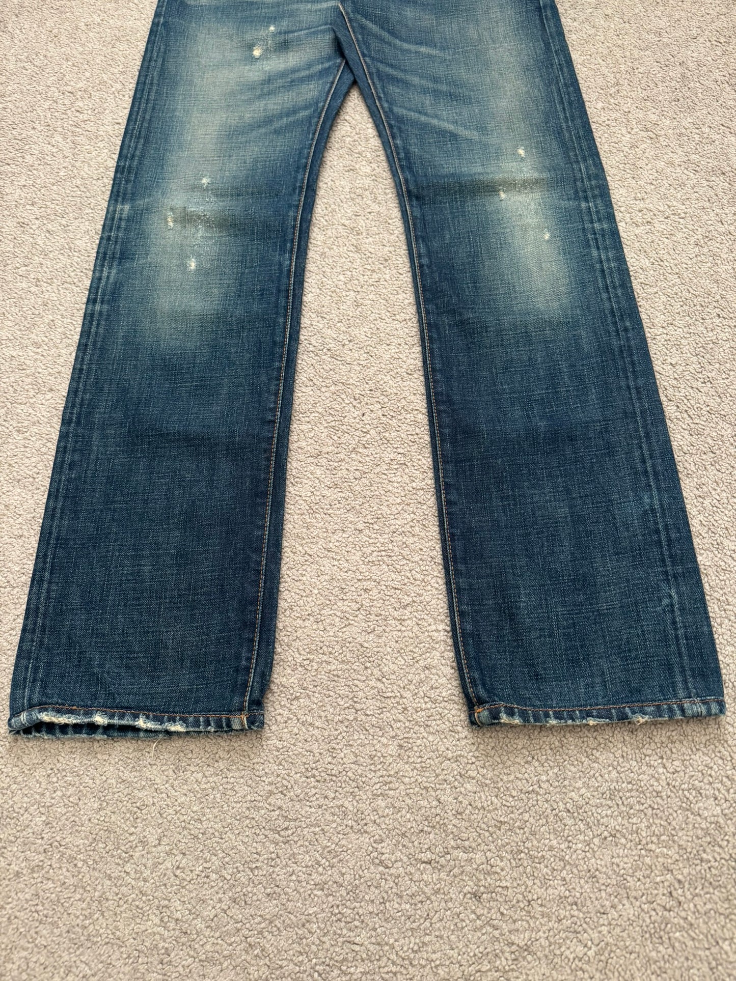 AW06 Dior Homme by Hedi Slimane Dust Wash Distressed Denim Jeans
