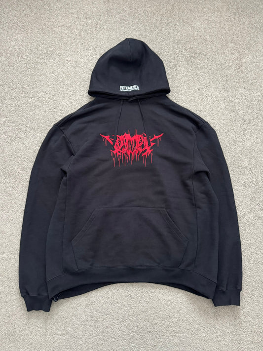 FW18 Vetements by Demna "Metal Tour" Oversized Hoodie