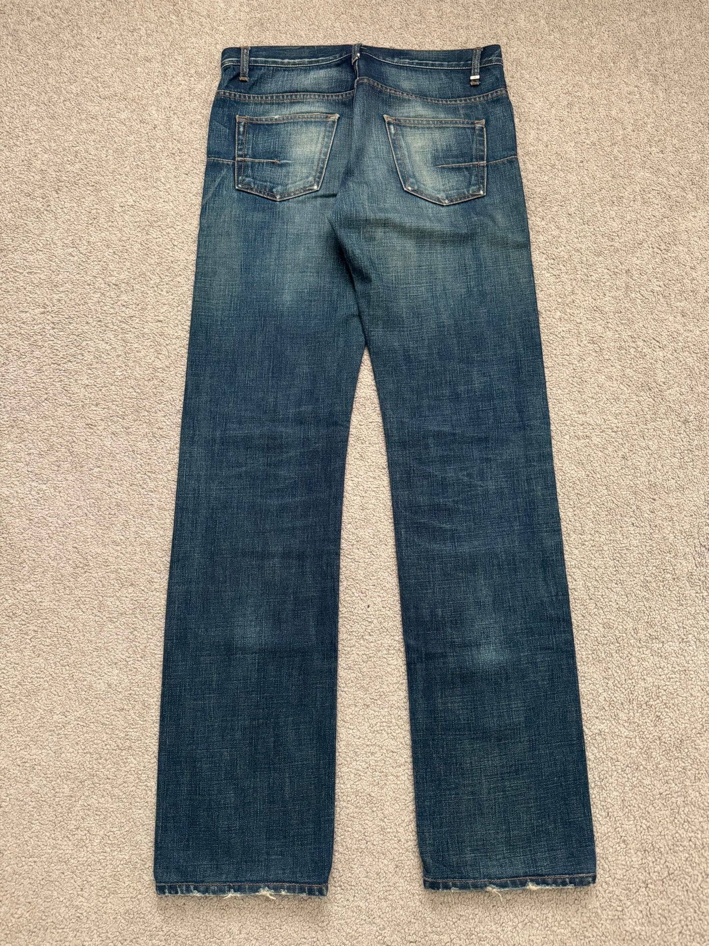 AW06 Dior Homme by Hedi Slimane Dust Wash Distressed Denim Jeans