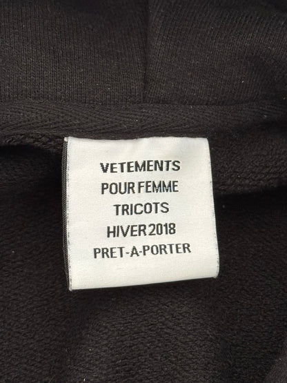 FW18 Vetements by Demna "Metal Tour" Oversized Hoodie