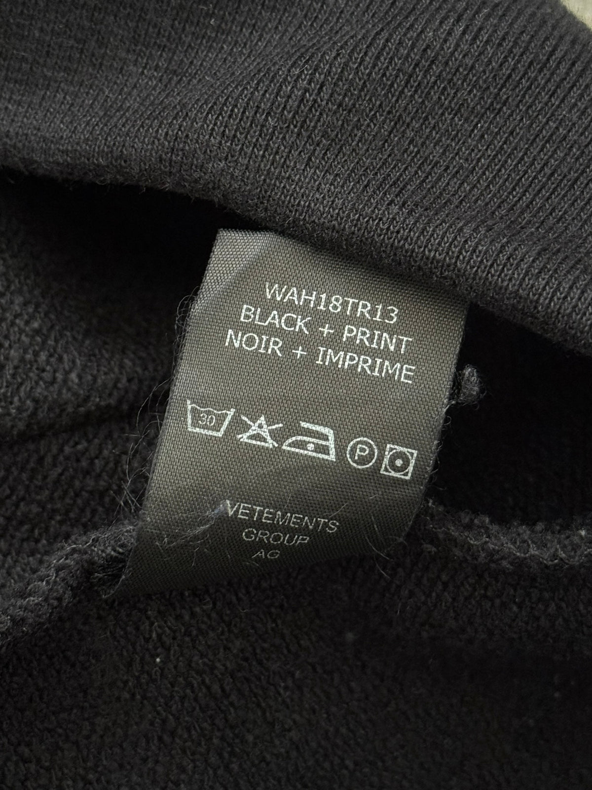 FW18 Vetements by Demna "Metal Tour" Oversized Hoodie