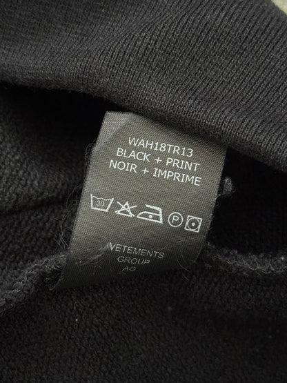 FW18 Vetements by Demna "Metal Tour" Oversized Hoodie