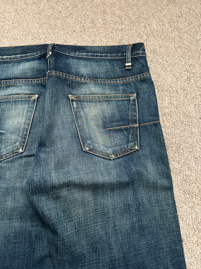 AW06 Dior Homme by Hedi Slimane Dust Wash Distressed Denim Jeans