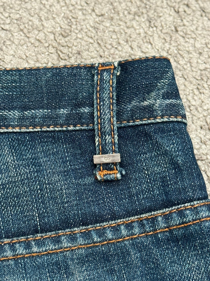AW06 Dior Homme by Hedi Slimane Dust Wash Distressed Denim Jeans