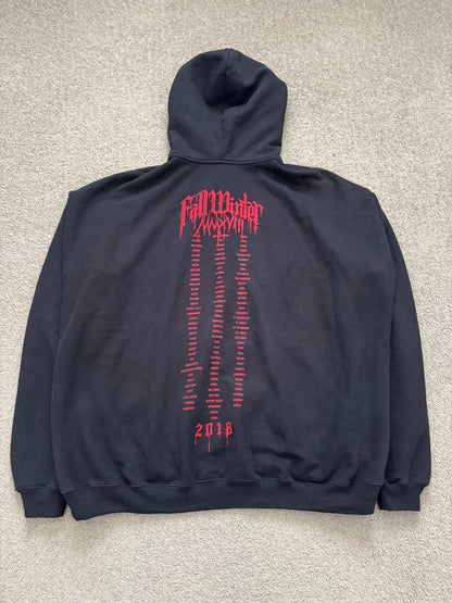 FW18 Vetements by Demna "Metal Tour" Oversized Hoodie
