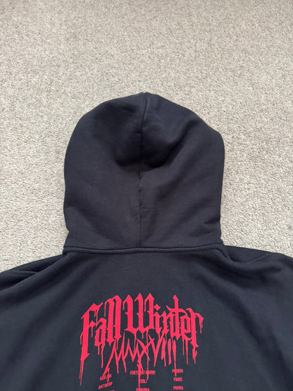 FW18 Vetements by Demna "Metal Tour" Oversized Hoodie