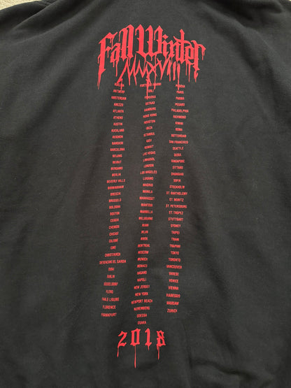 FW18 Vetements by Demna "Metal Tour" Oversized Hoodie