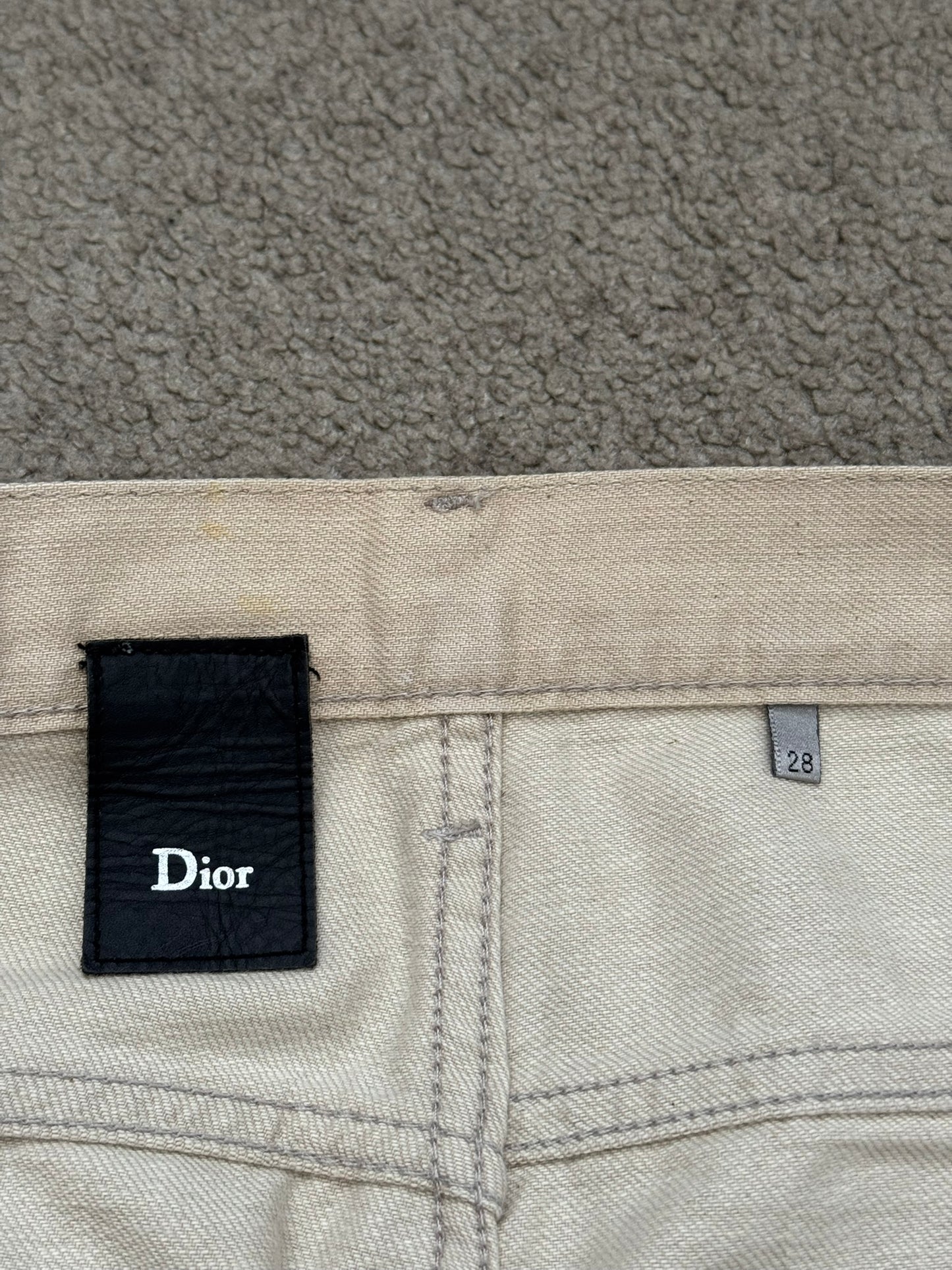 SS10 Dior Homme by Kris Van Assche "Wildcat" Painted Denim Jeans