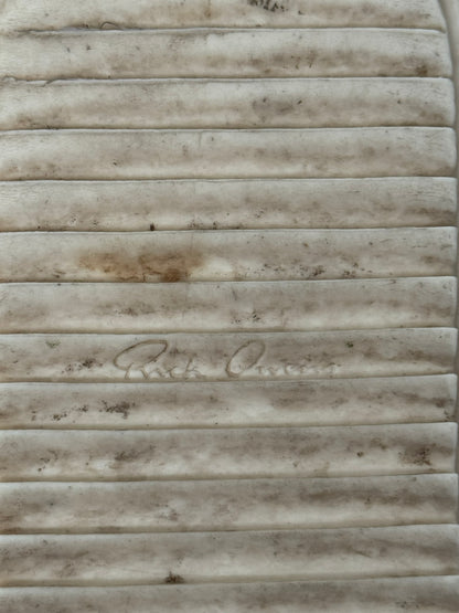 FW22 Rick Owens Pony Hair Cargobasket High Top Sneakers