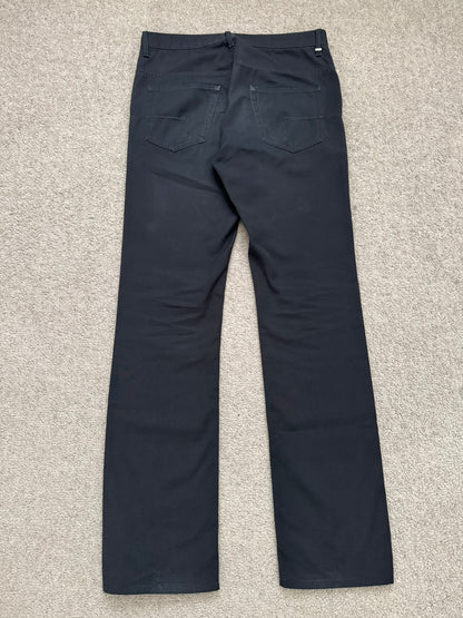 AW04 Dior Homme by Hedi Slimane Black Whiskered Denim Jeans