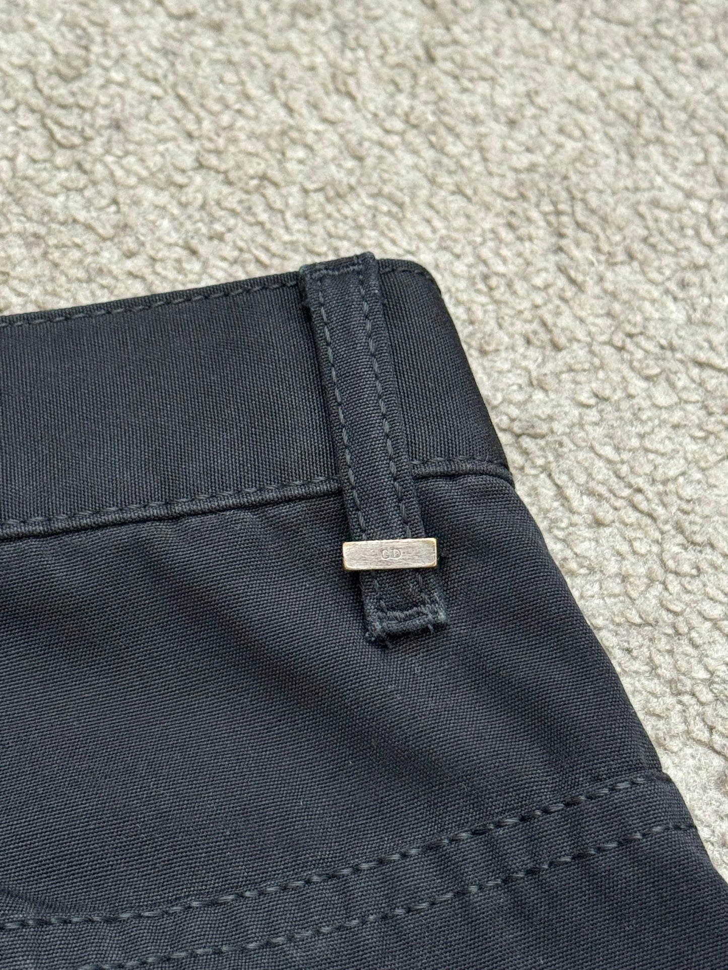 AW04 Dior Homme by Hedi Slimane Black Whiskered Denim Jeans