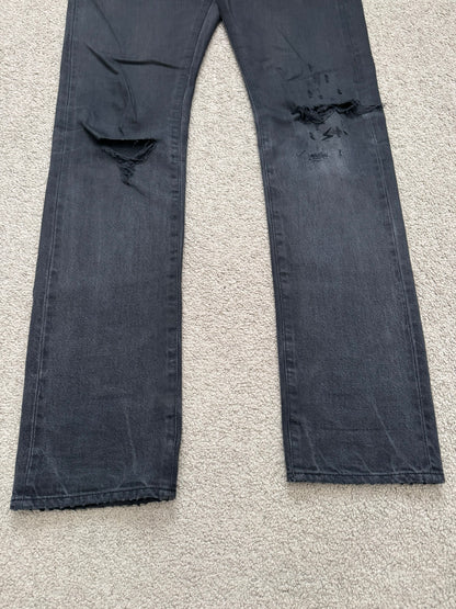 SS09 Undercover "Neoboy" Patti Smith Poem Black Denim Jeans